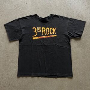 Vintage 90s 3rd Rock From The Sun Shirt Size XL Black 1996 Stanley Desantis Show